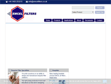 Tablet Screenshot of emcelfilters.co.uk